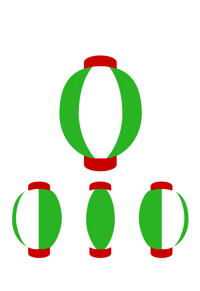 地色（緑／白）