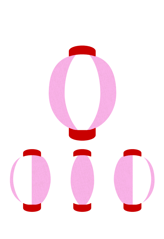 地色（ピンク／白）